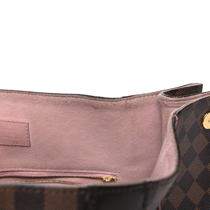 Louis Vuitton Damier Ebene Caissa Hobo Rose Ballerine 5 of 11