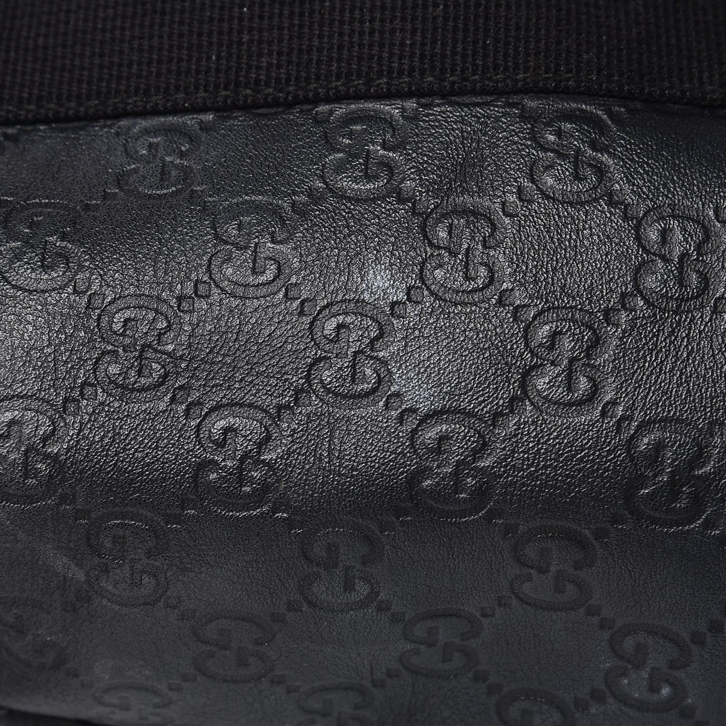 Guccissima Single Buckle Backpack Black