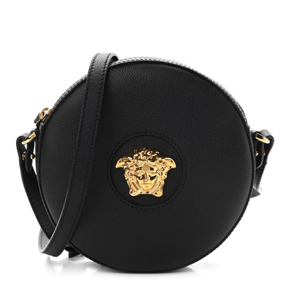 Versace Calfskin La Medusa Round Camera Bag Black 1 of 9