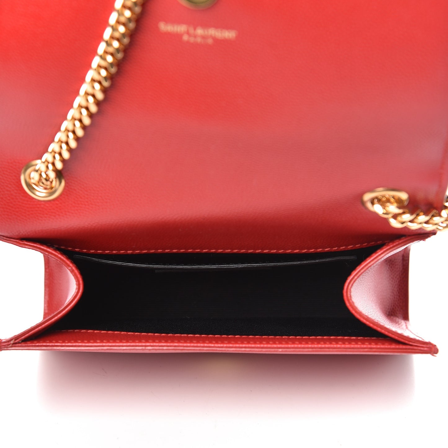 Grain De Poudre Small Monogram Kate Satchel Red