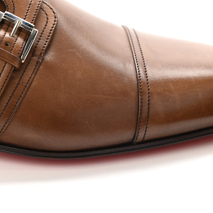 Christian Louboutin Calfskin Mens Mortimer Flats 45 Brown 11 of 16