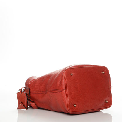 Burberry Grainy Calfskin Medium Ashby Hobo Cadmium Red 4 of 6