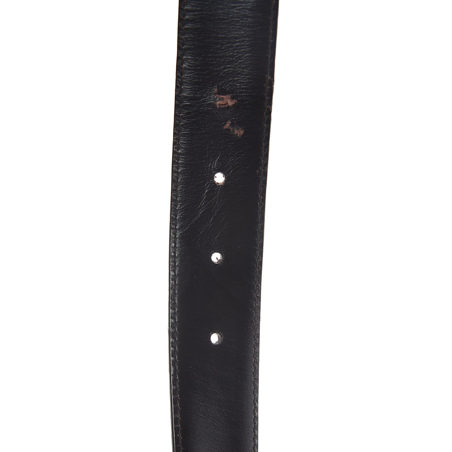 GG Plus Monogram Interlocking G Belt 80 32 Dark Brown