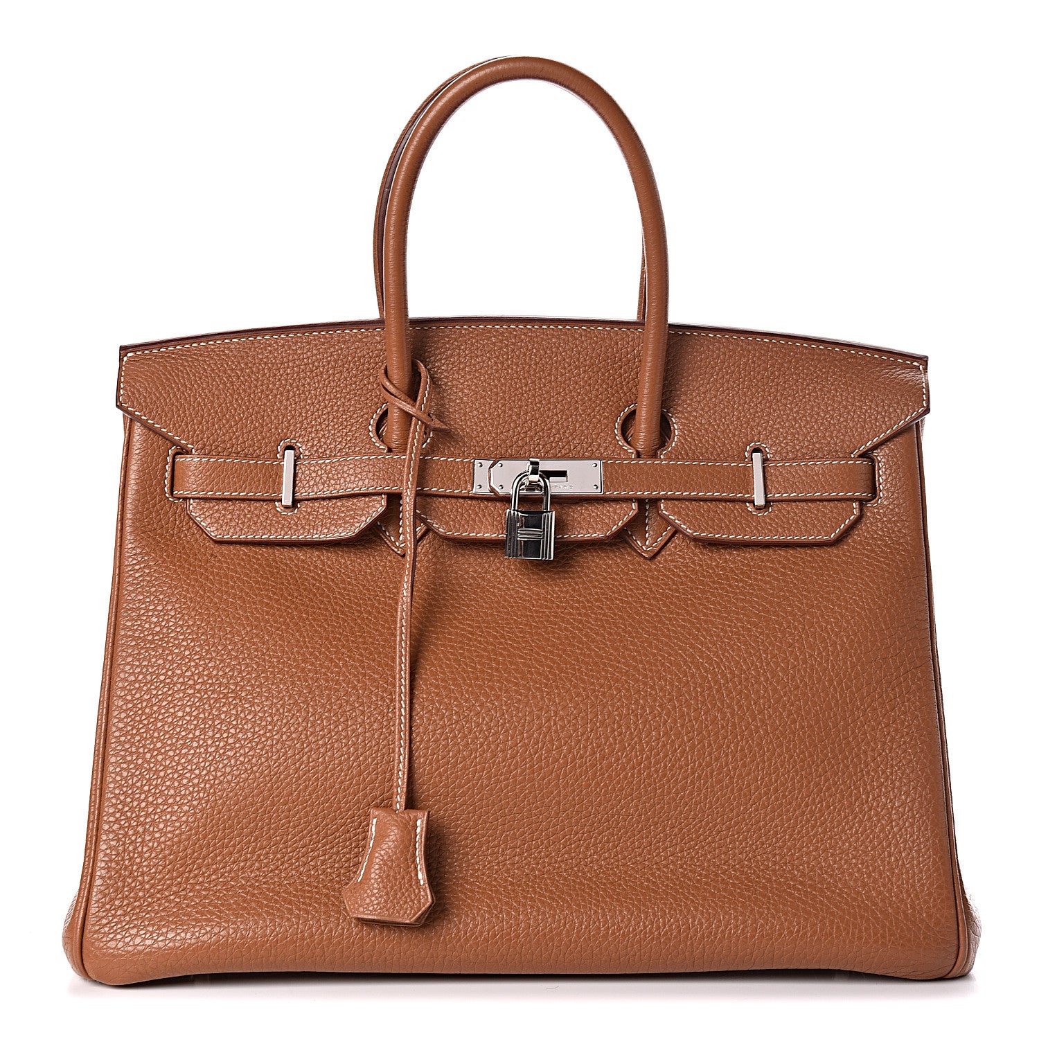 Hermes Taurillon Clemence Birkin 35 Gold 1 of 41
