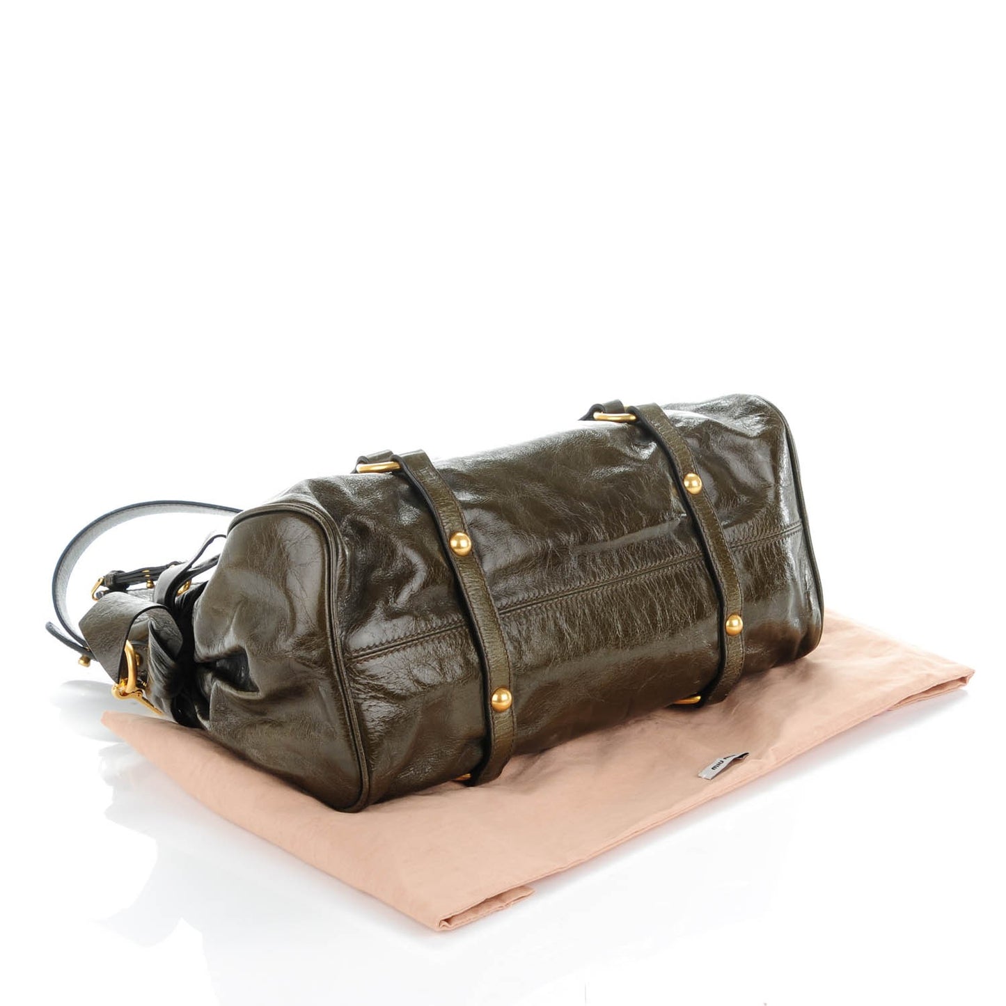 Vitello Lux Medium Bow Bag Militare