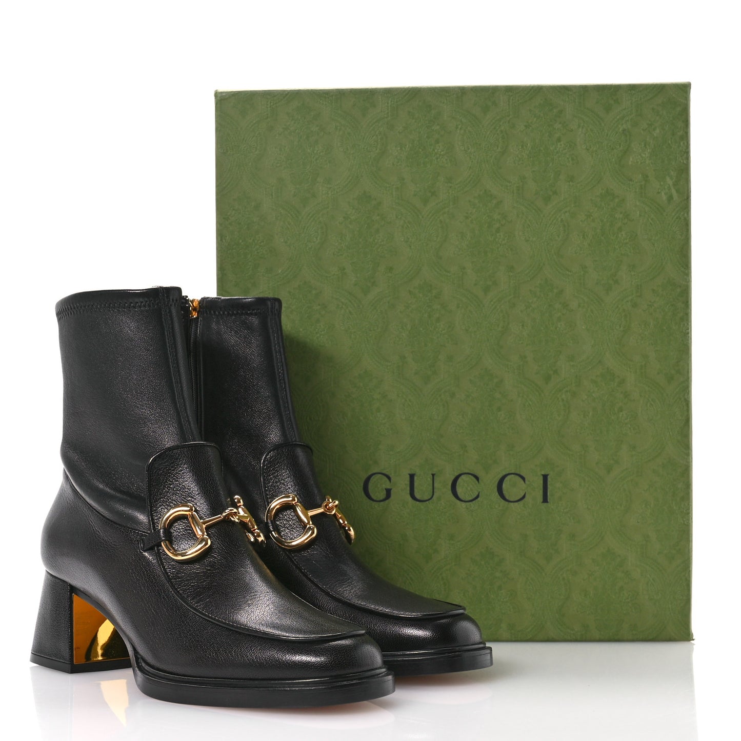 Quentin Nappa Stretch Granada Kid Horsebit 55mm Ankle Boots 38 Black