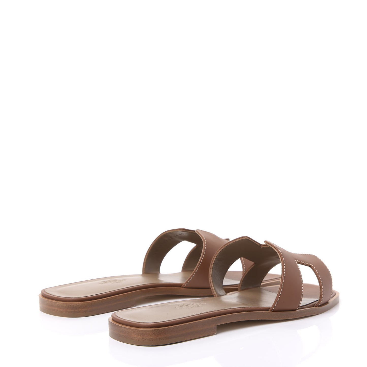 Box Calfskin Oran Sandals 39 Gold