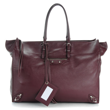 Balenciaga Veau Papier A4 Tote Rouge Aubergine 1 of 8