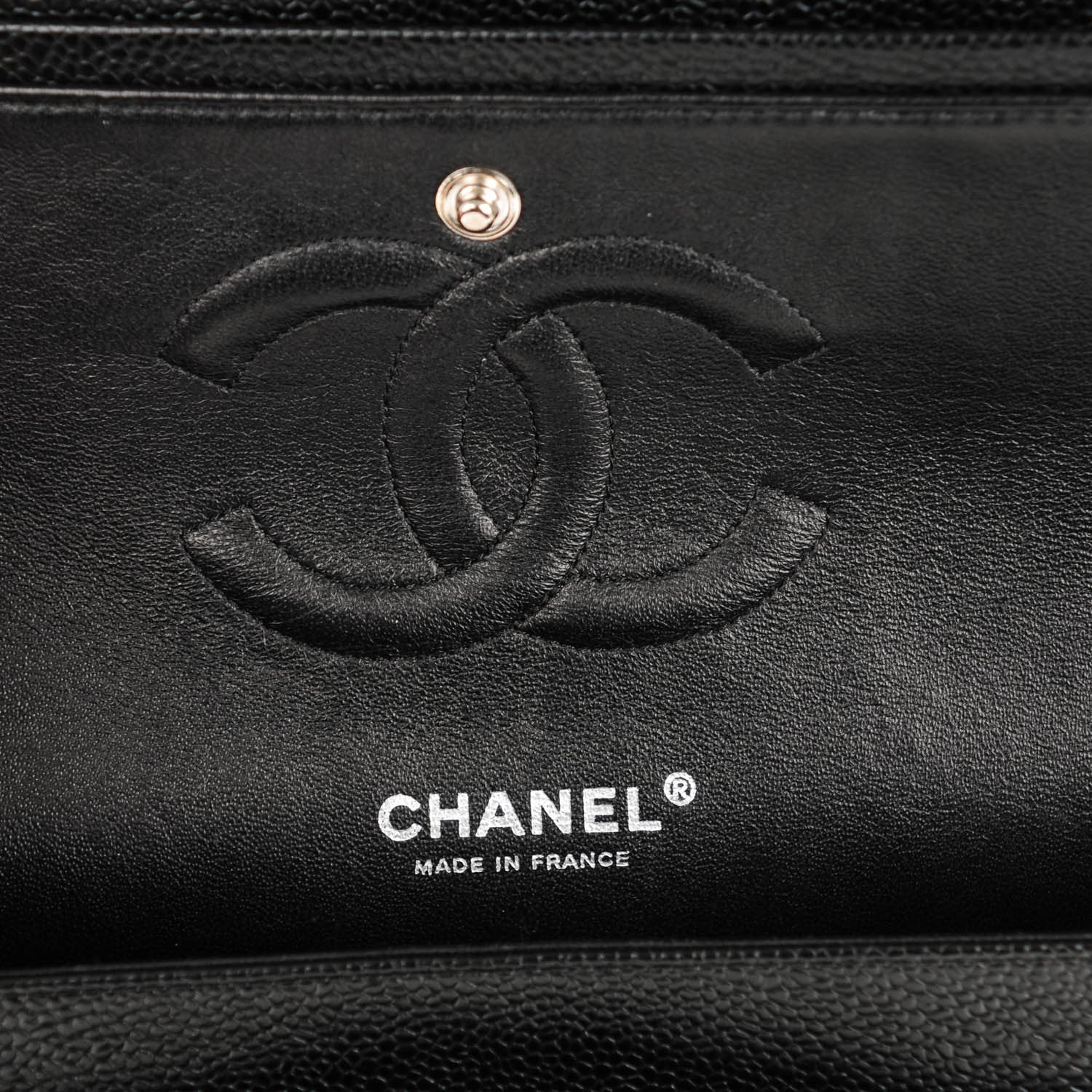 Chanel Caviar Quilted Medium Double Flap Black 6 of 8