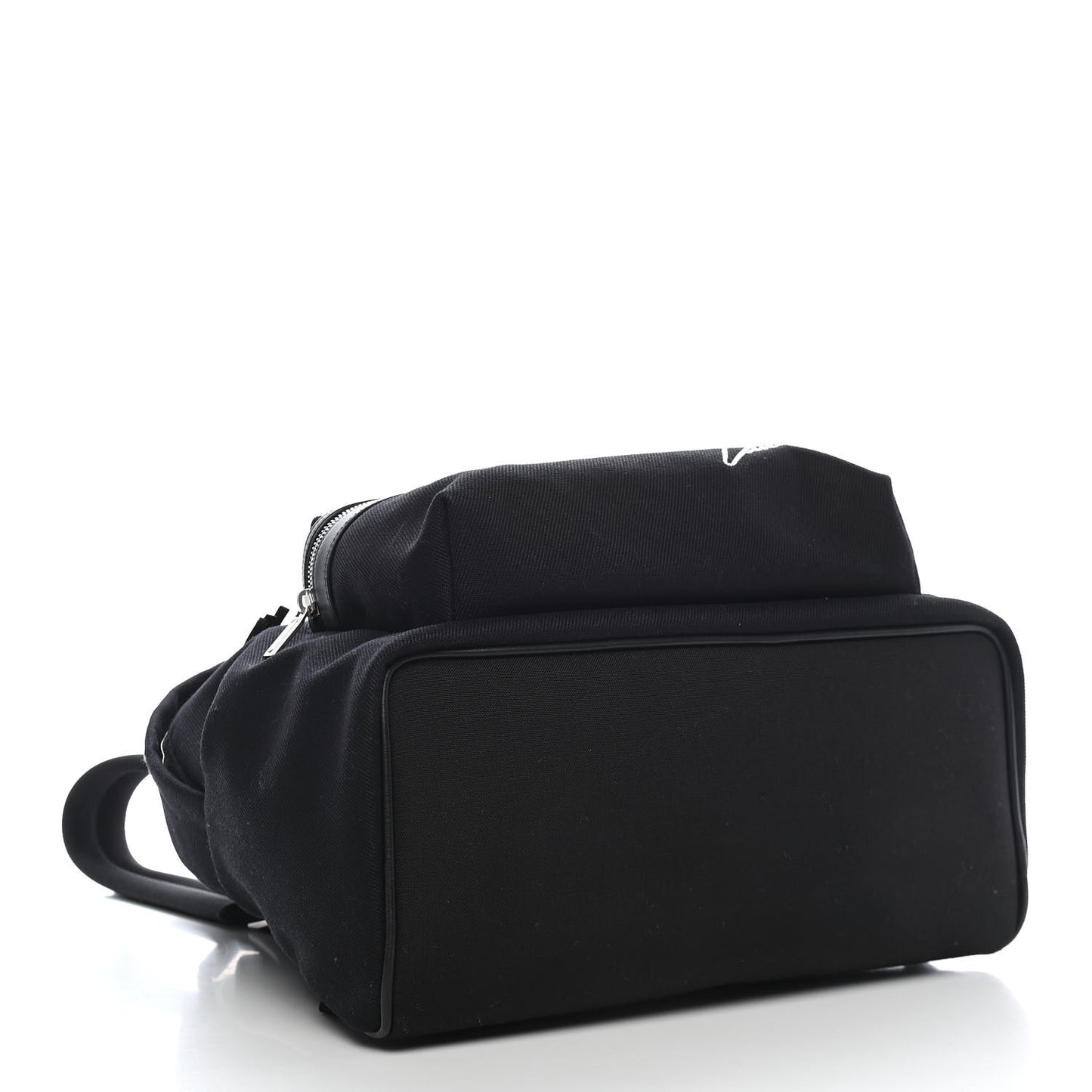 Canvas Signature Embroidered City Backpack Black