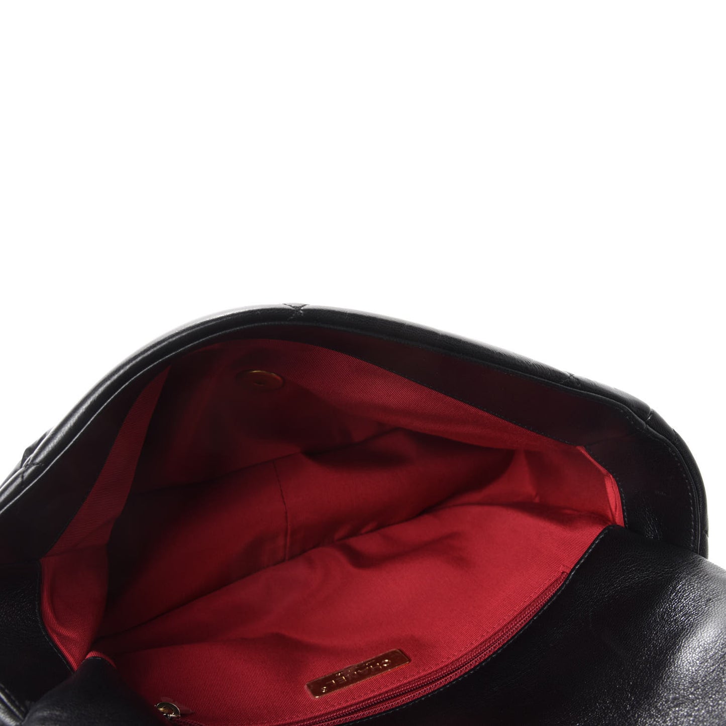 Goatskin Quilted Large Chanel 19 Flap Black