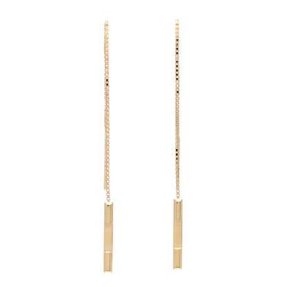 Gucci 18K Yellow Gold Link to Love Chain Earrings 1 of 6