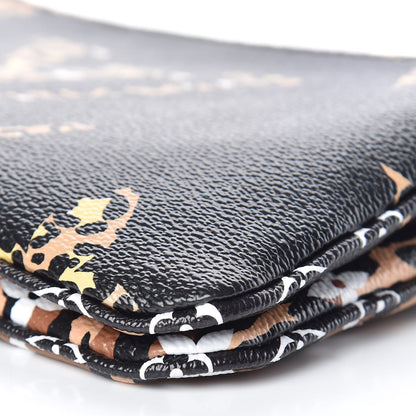 Louis Vuitton Monogram Giant Jungle Pochette Double Zip Black 10 of 11