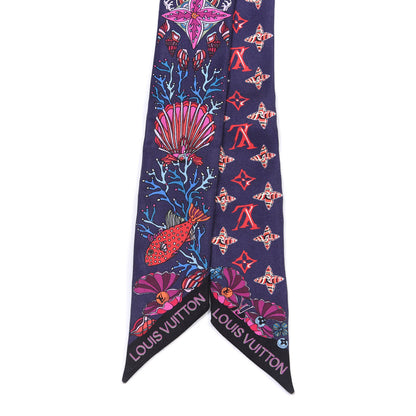 Louis Vuitton Silk Sea Of Love BB Bandeau Navy 2 of 3