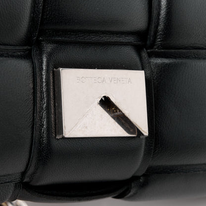 Bottega Veneta Lambskin Maxi Intreccio Padded Chain Cassette Crossbody Bag Black 9 of 12