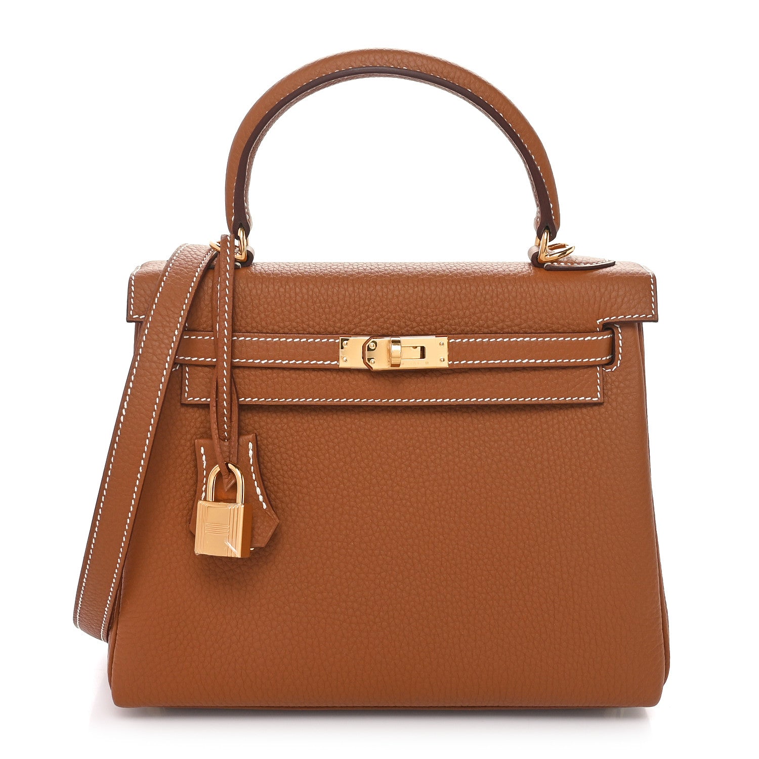 Hermes Togo Kelly Retourne 25 Gold 1 of 11