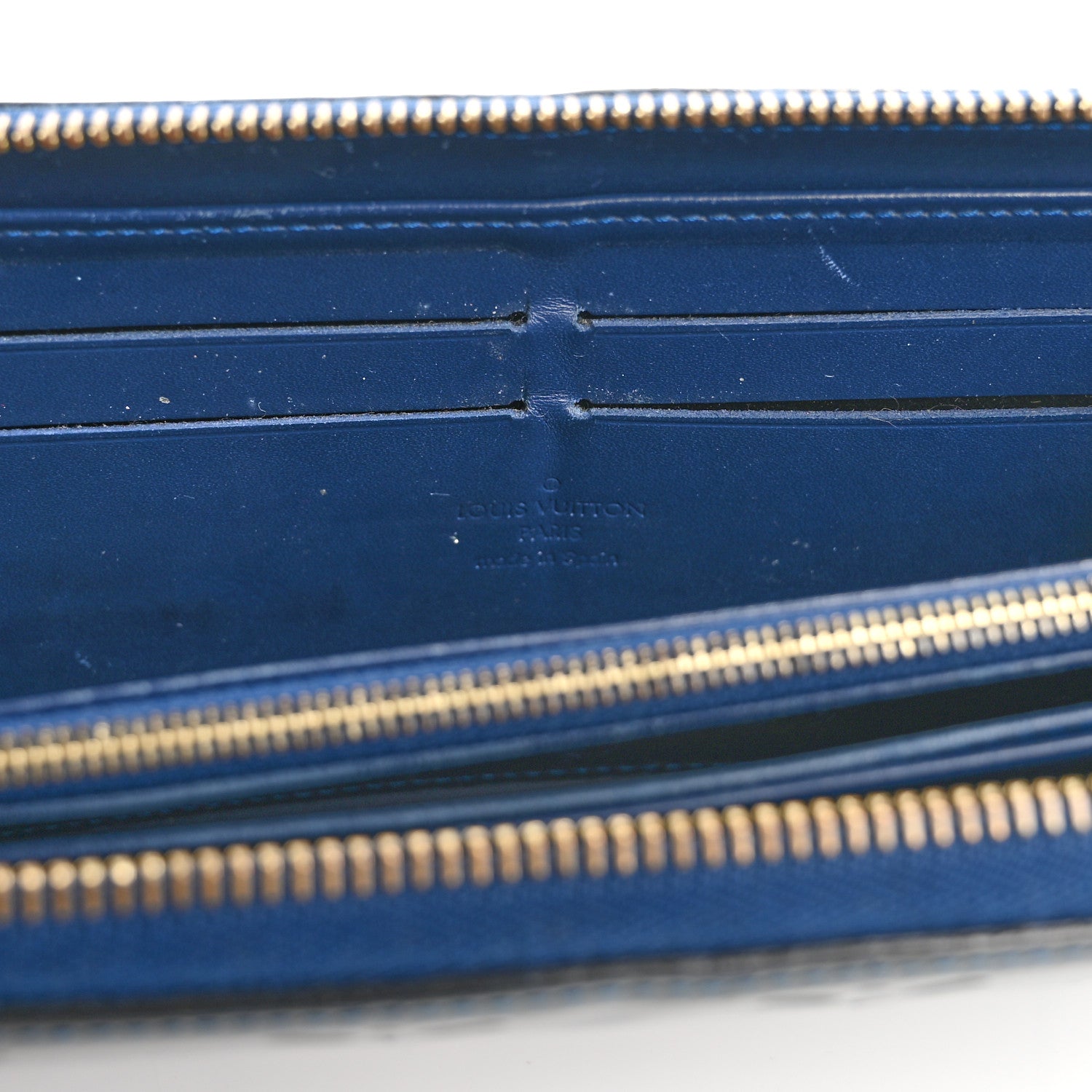 Louis Vuitton Vernis Zippy Wallet Grand Blue 8 of 19
