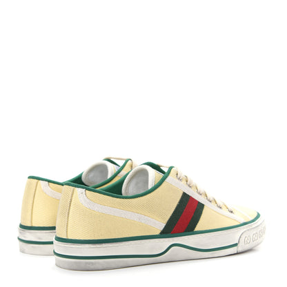 Gucci Canvas Web Womens 1977 Tennis Sneakers 39.5 Burro Mystic White 4 of 10