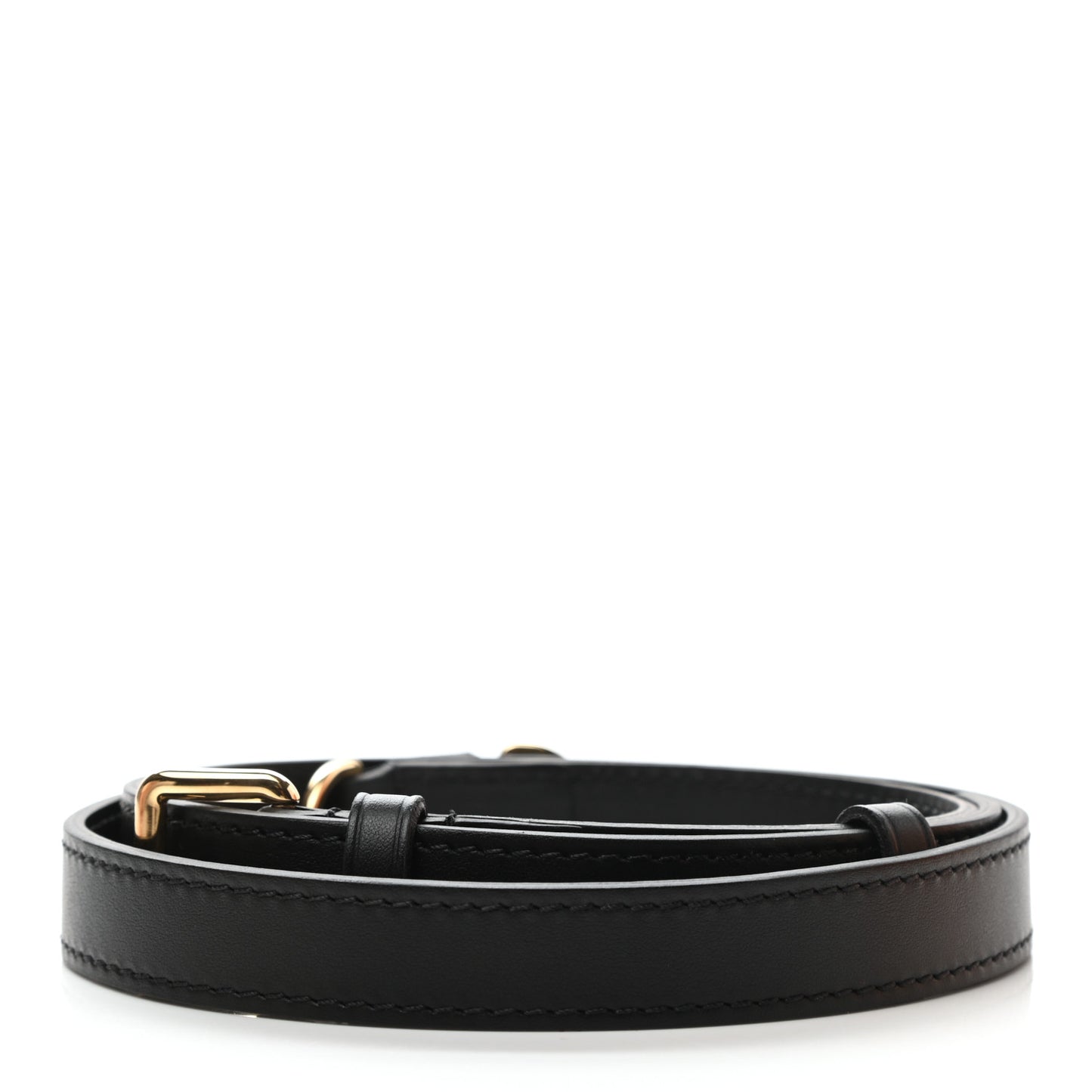 Calfskin 16mm Adjustable Shoulder Strap Black