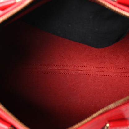 Louis Vuitton Epi Speedy 30 Castillan Red 5 of 13