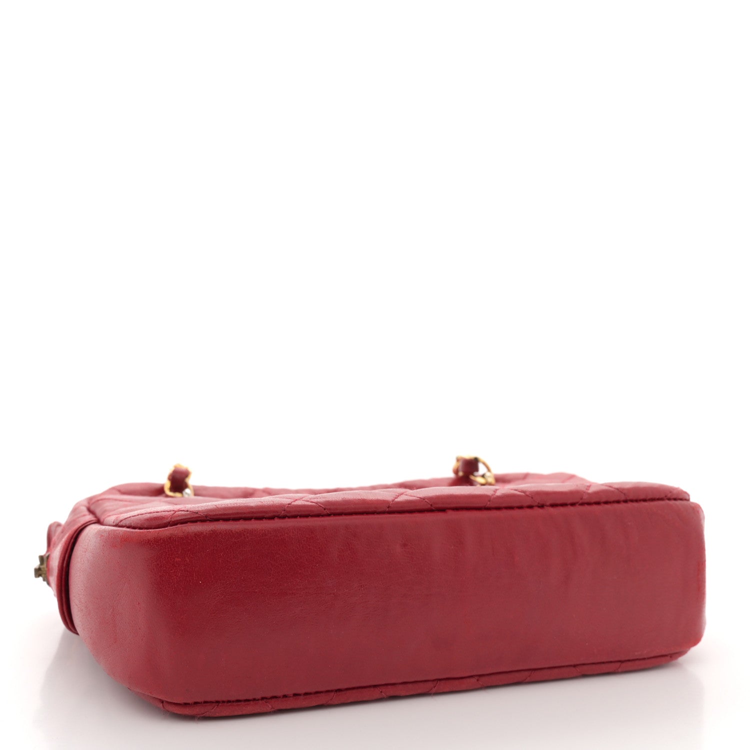 Chanel Lambskin Quilted Camera Case Red 4 of 14