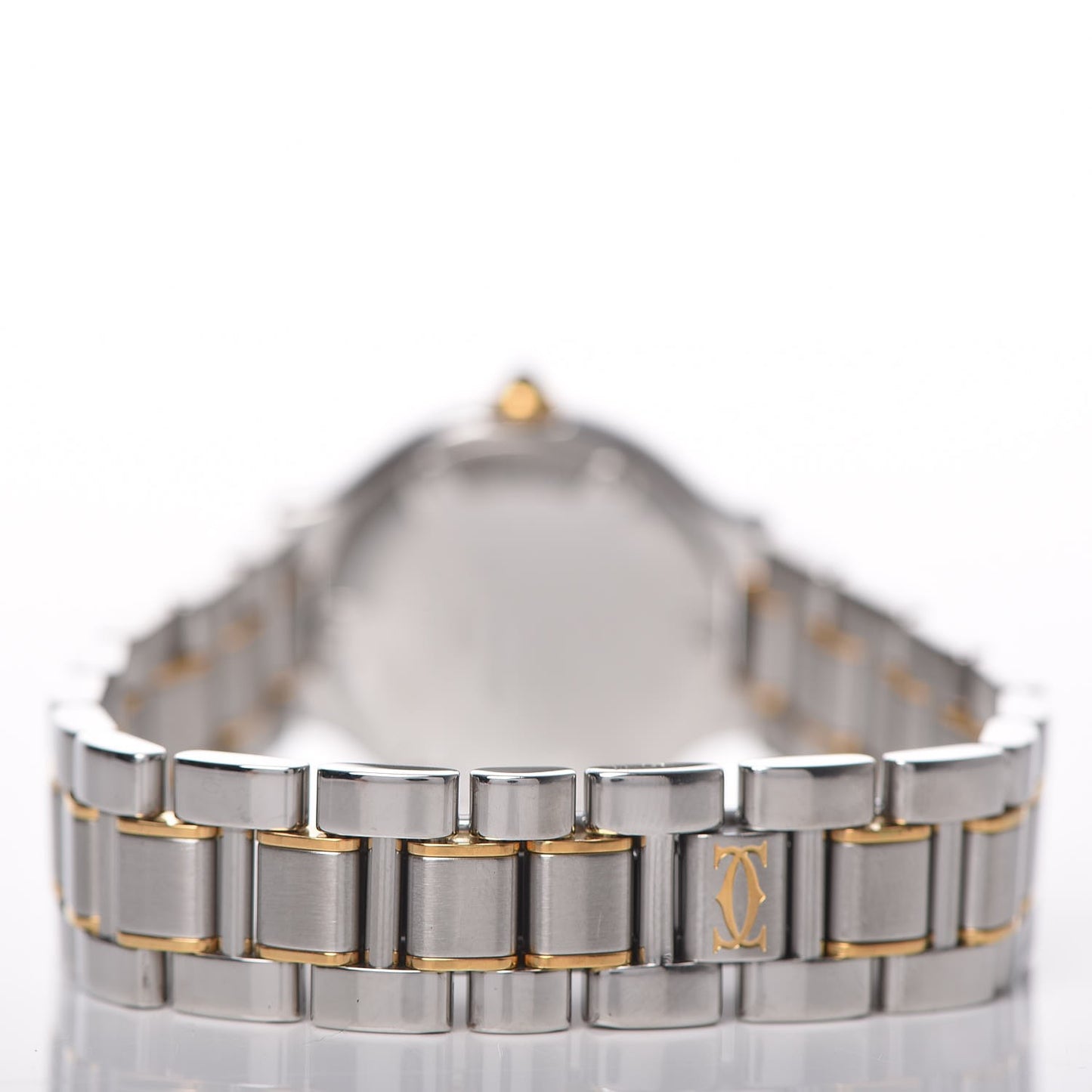 Stainless Steel 18K Yellow Gold 28mm Must De 21 Quartz Watch