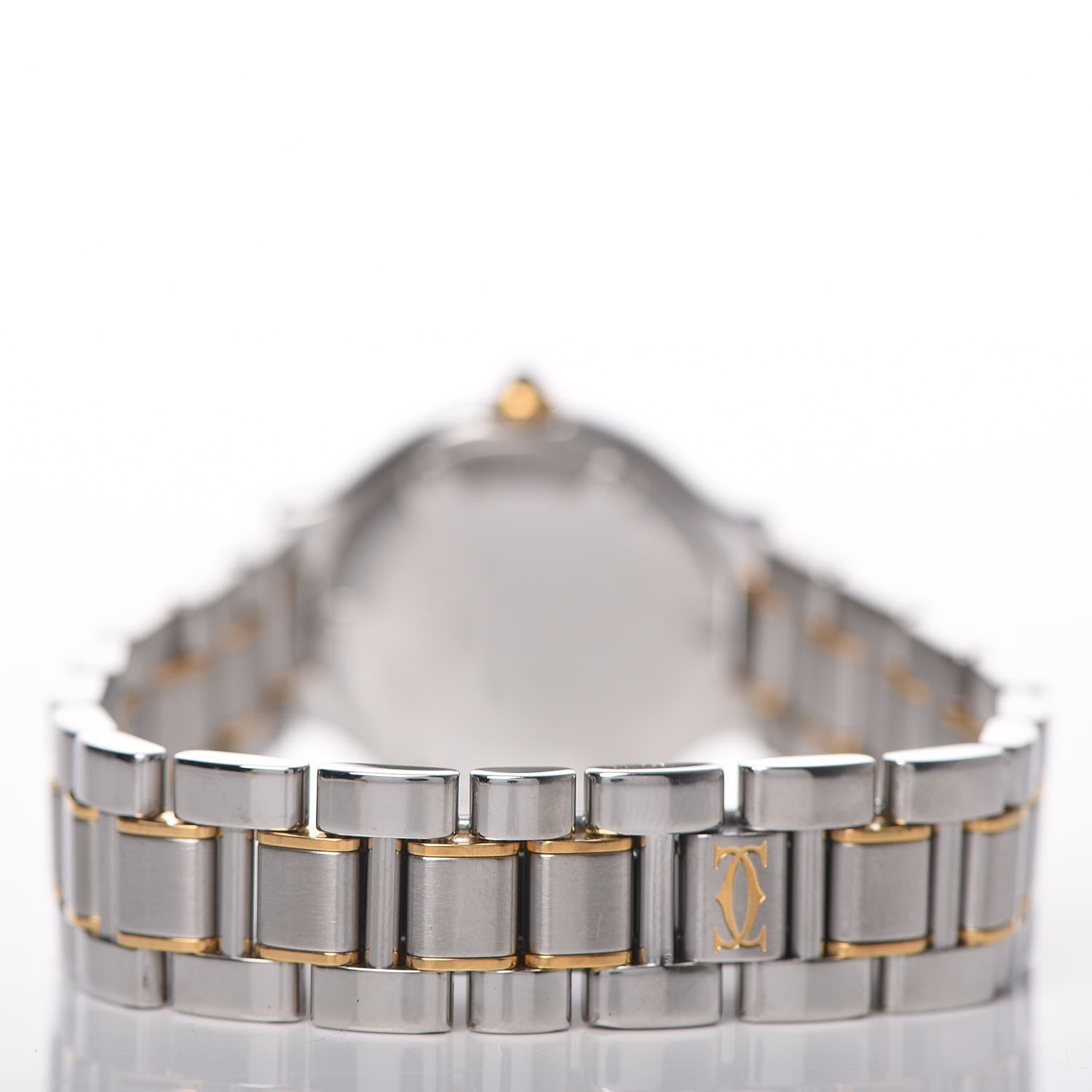 Cartier Stainless Steel 18K Yellow Gold 28mm Must De 21 Quartz Watch 5 of 8