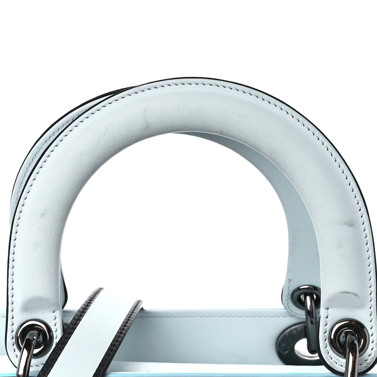 Christian Dior X EDUARDO TERRAZAS Printed Calfskin Medium Lady Dior Art Light Blue Multicolor 13 of 13