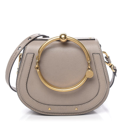 Chloe Calfskin Suede Small Nile Bracelet Bag Motty Grey 1 of 10