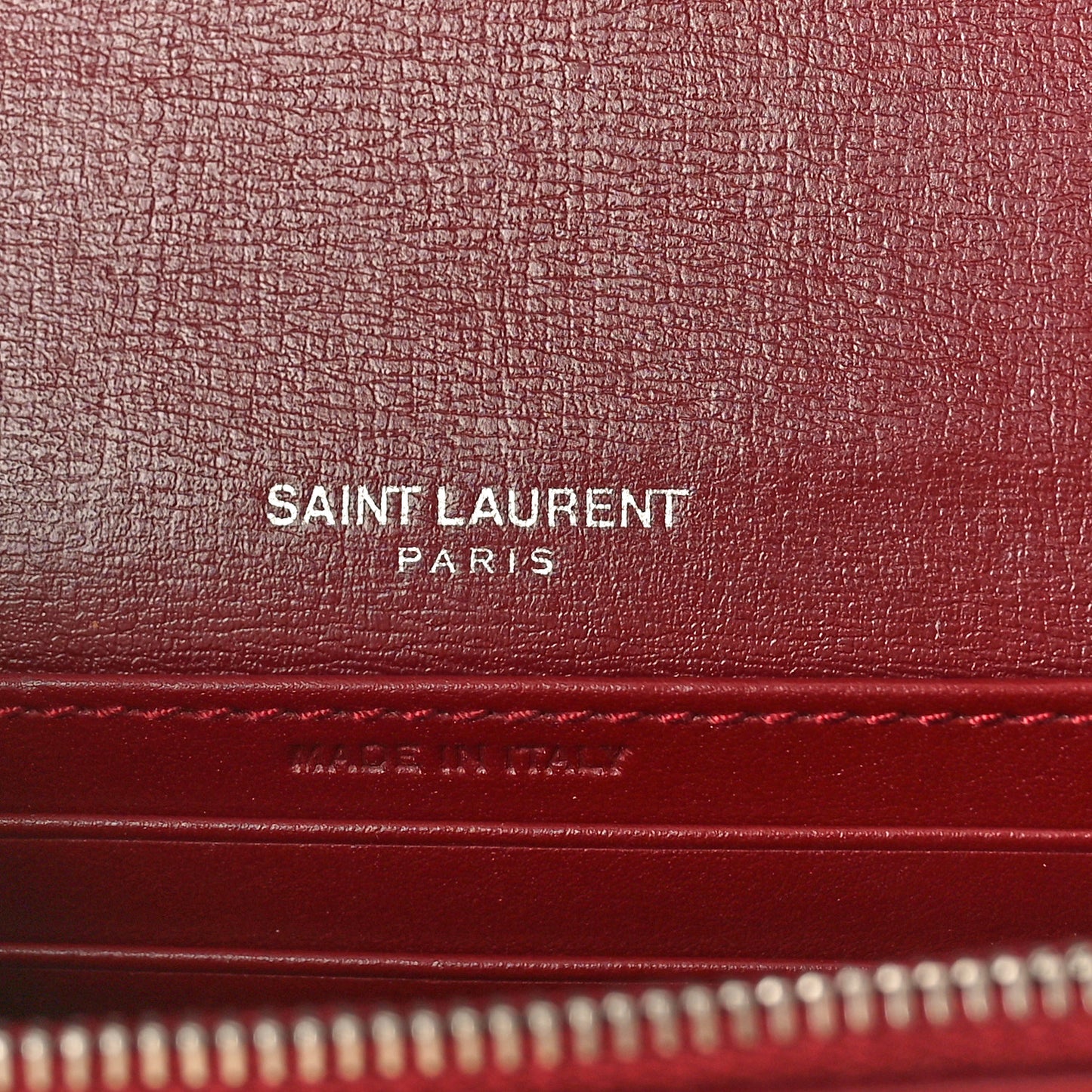 Calfskin Monogram Sunset Chain Wallet Palissandre