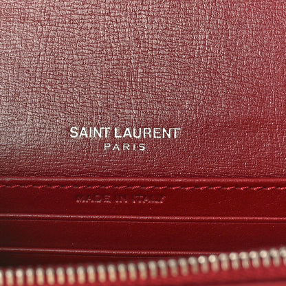 Saint Laurent Calfskin Monogram Sunset Chain Wallet Palissandre 6 of 10