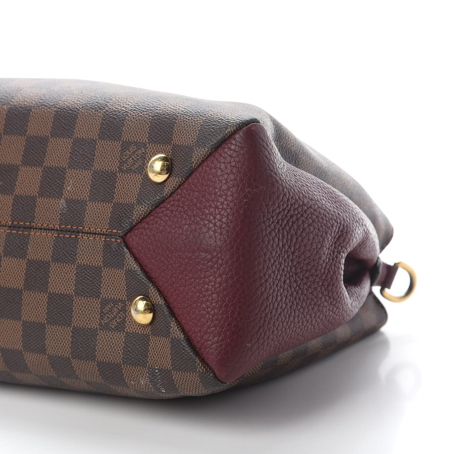 Damier Ebene Cuir Taurillon Brittany Bordeaux