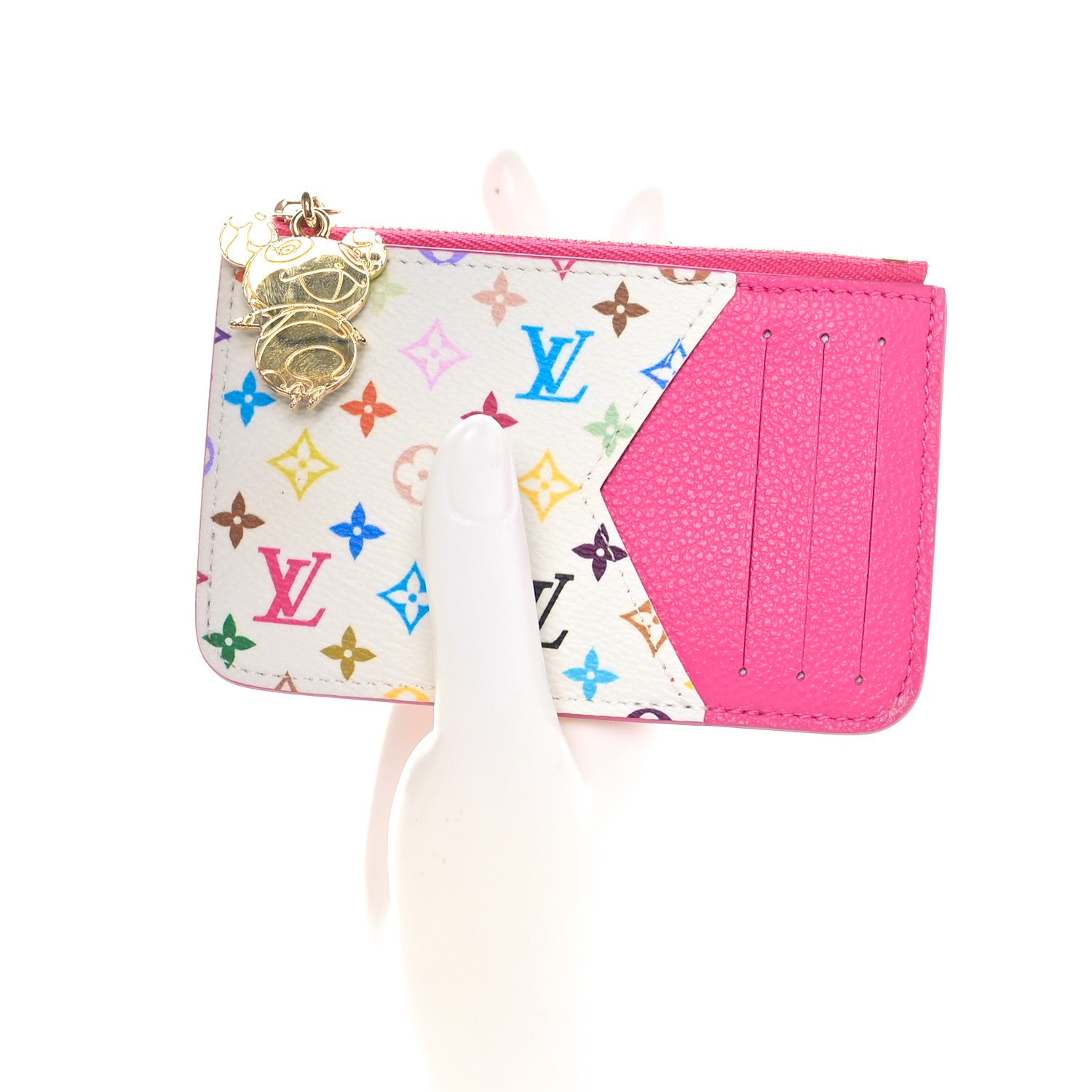 Louis Vuitton LV X TM Monogram Romy Card Holder Kawaii Pink 2 of 7
