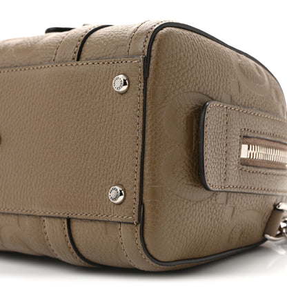 Gucci Piuma Calfskin Jumbo GG Embossed Mini Duffle Bag Good Taupe 10 of 13