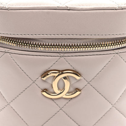Chanel Lambskin Quilted Trendy Vanity Case Lilac 8 of 10