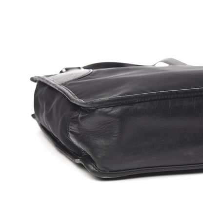 Prada Calfskin Tessuto Nylon Tote Black 7 of 10