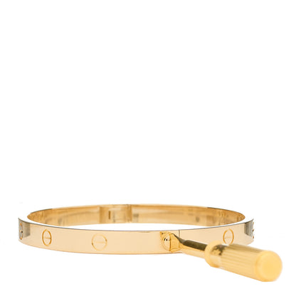 Cartier 18K Yellow Gold Medium LOVE Bracelet 17 8 of 9