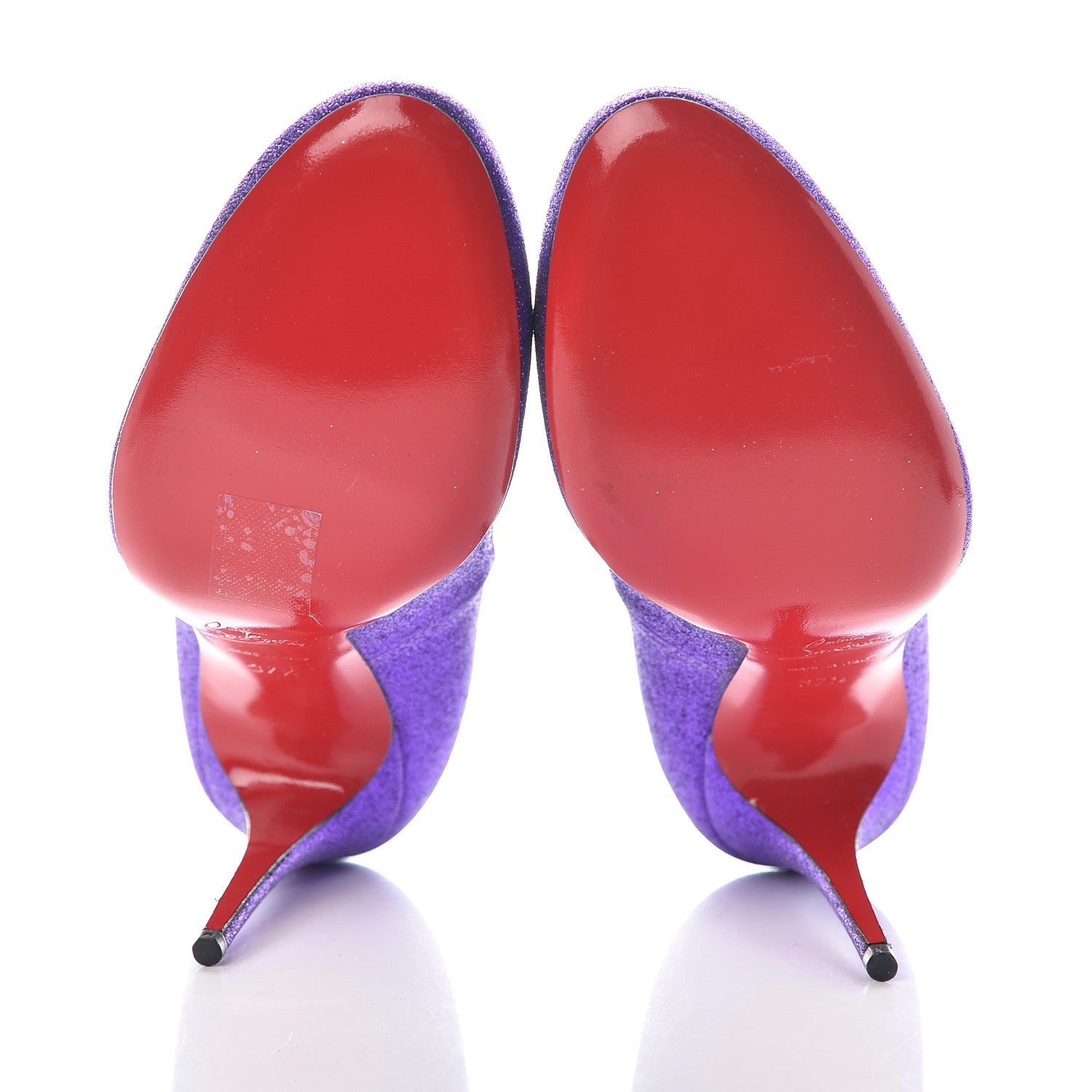 Christian Louboutin Mini Glitter 100 Pumps 37.5 Purple 5 of 6