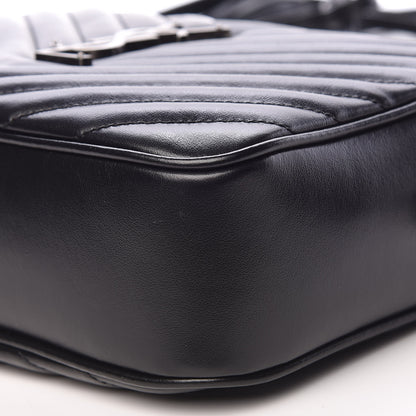 Saint Laurent Calfskin Matelasse Monogram Lou Camera Bag Black 9 of 10