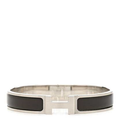 Hermes Matte Enamel Narrow Clic Clac HH Bracelet T5 Etain 1 of 5