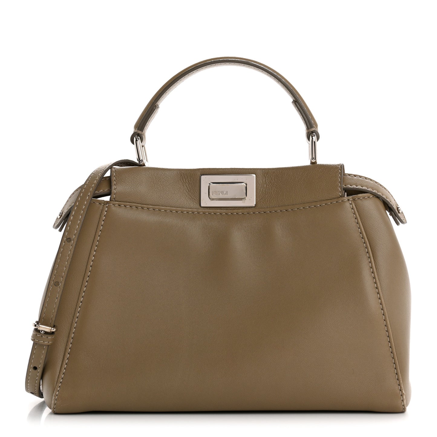 Nappa Mini Peekaboo Iconic Satchel Tortora