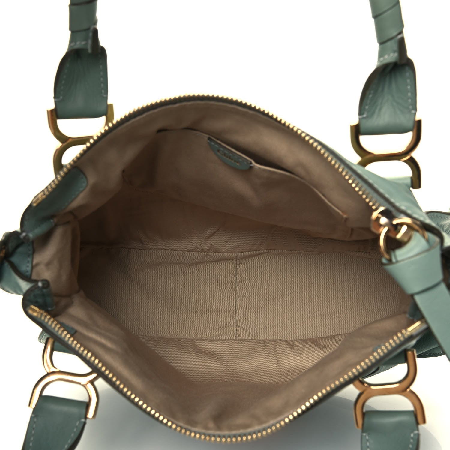 Chloe Calfskin Medium Marcie Lock Satchel Icy Mint 5 of 9