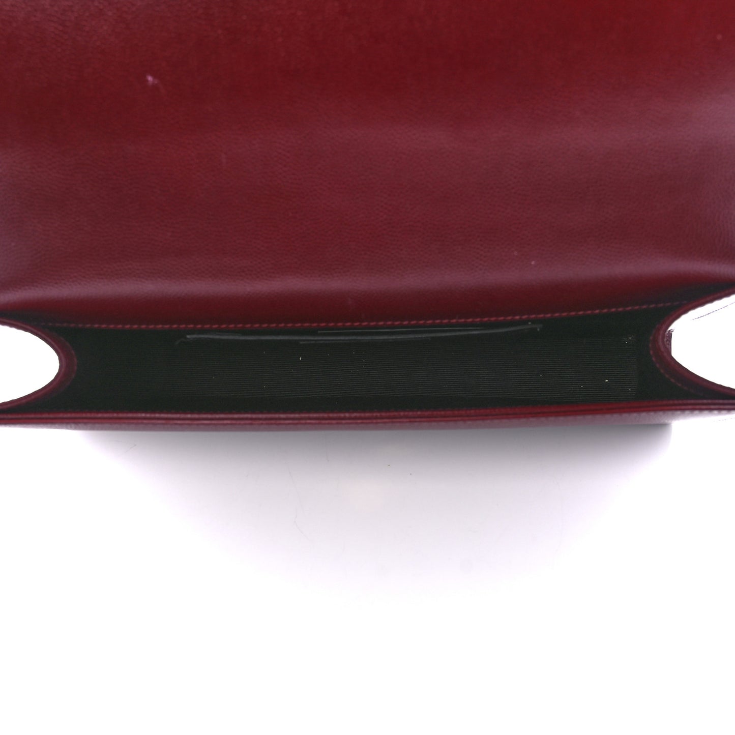 Grain De Poudre Classic Monogram Cassandre Clutch Dark Red