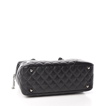 Chanel Calfskin Quilted Large Cambon Bowler Black 4 of 12