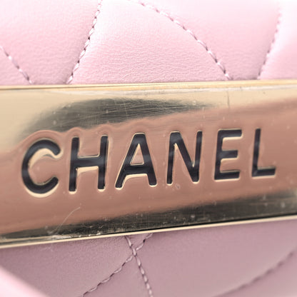 Chanel Lambskin Quilted Small Trendy CC Flap Dual Handle Bag Light Pink 9 of 13