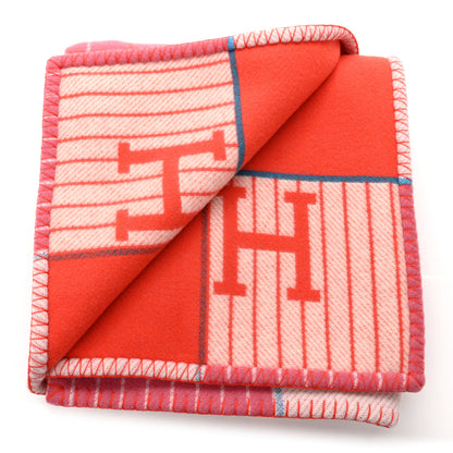 Hermes Wool Cashmere Avalon Passe-Passe Blanket Figue 2 of 3