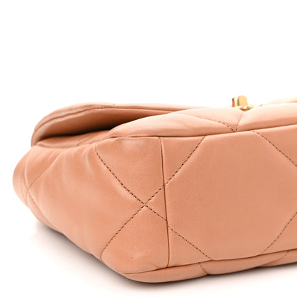 Chanel Lambskin Quilted Medium Chanel 19 Flap Brown 9 of 11