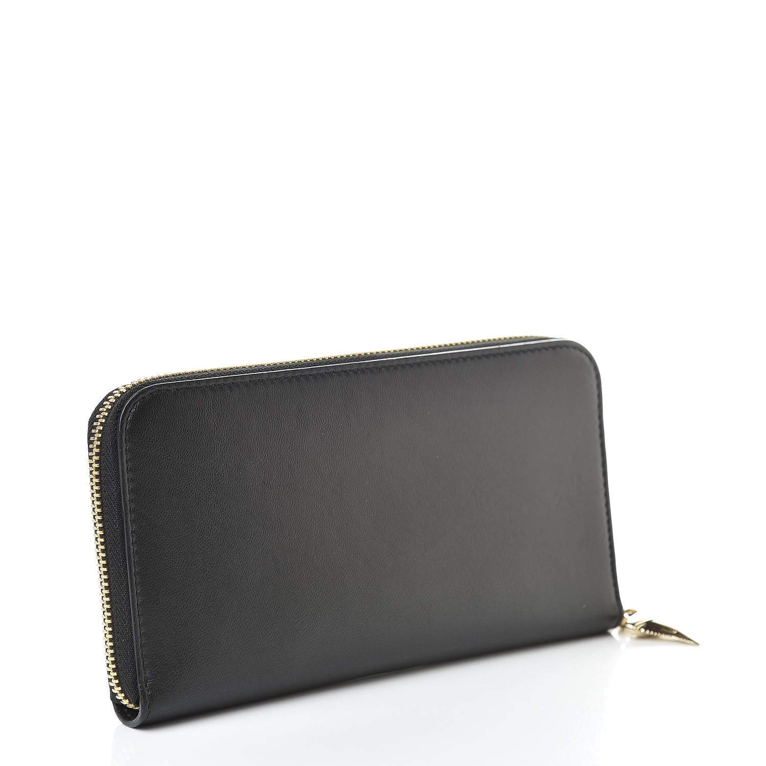Givenchy Lambskin Shark Lock Zip Around Wallet Black 3 of 10