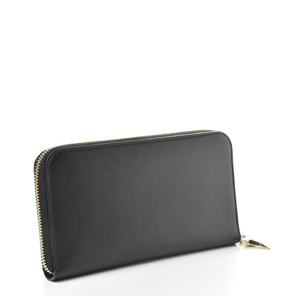 Givenchy Lambskin Shark Lock Zip Around Wallet Black 3 of 10