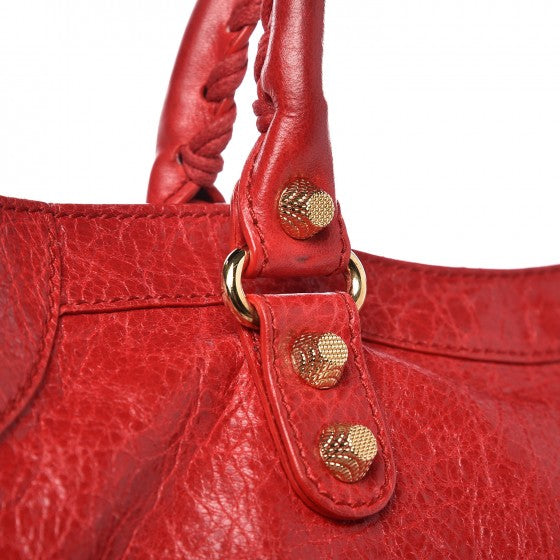 Agneau Giant 12 Gold Hardware City Rouge Cardinal